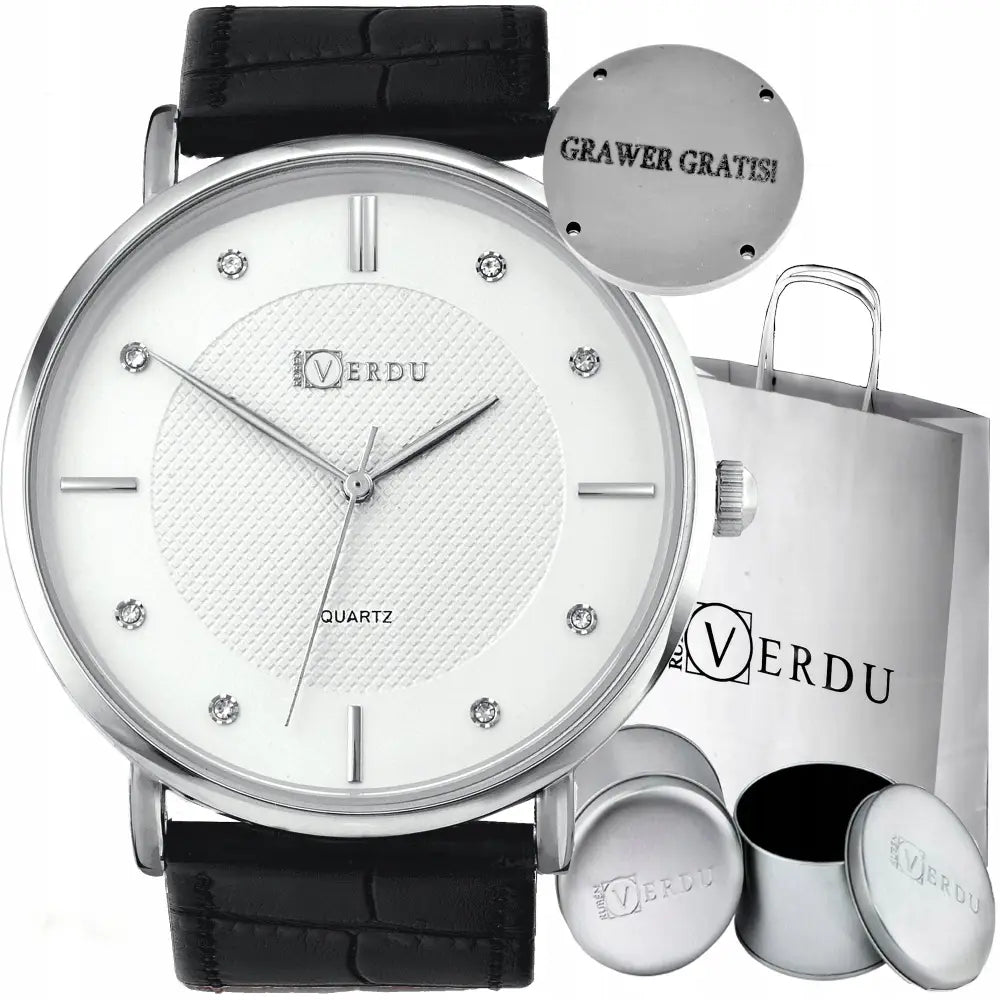 Elegant Dameklokke Rv Stor Skive med Rem