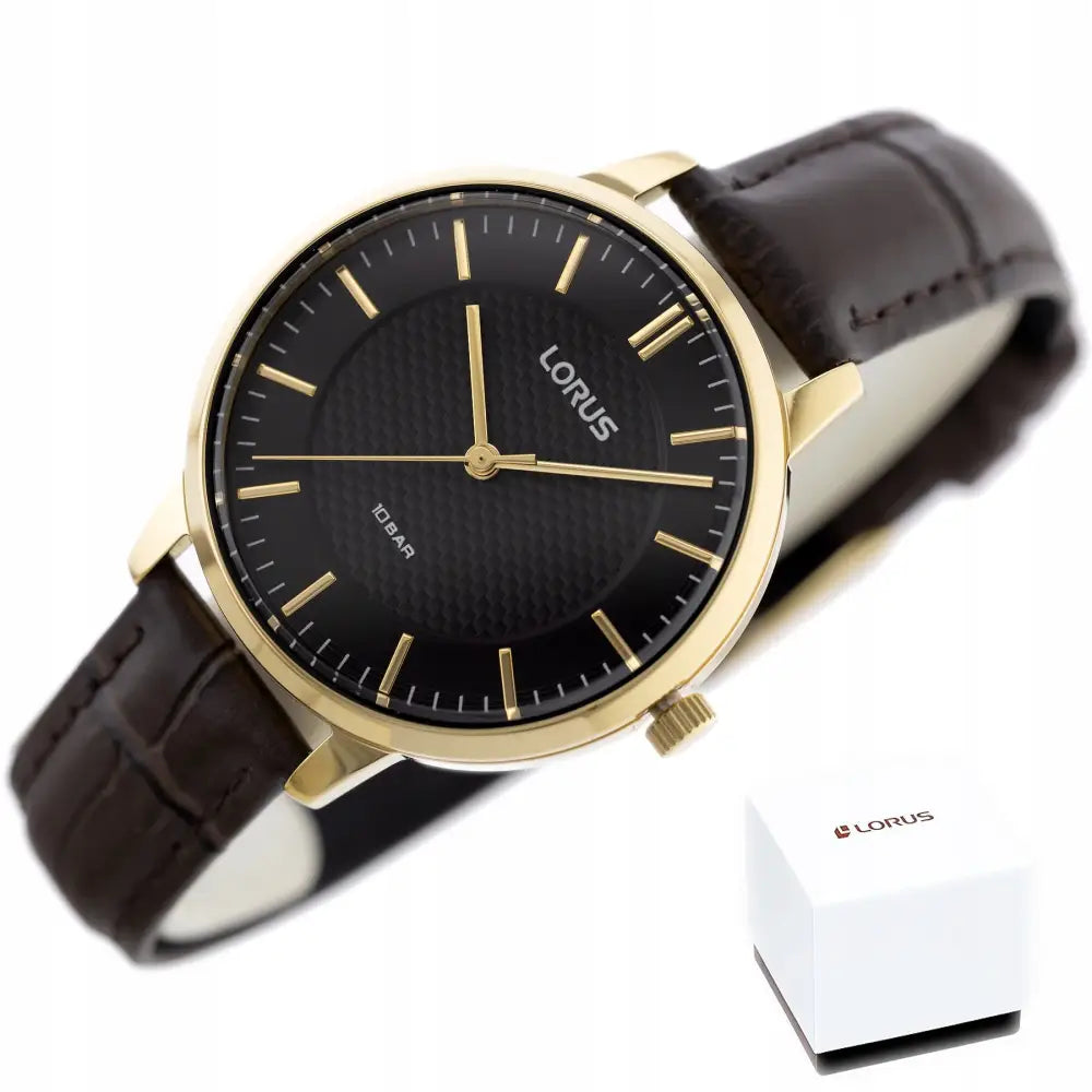 Elegant Lorus Classic Dameklokke Brun Rg276tx9 + Eske