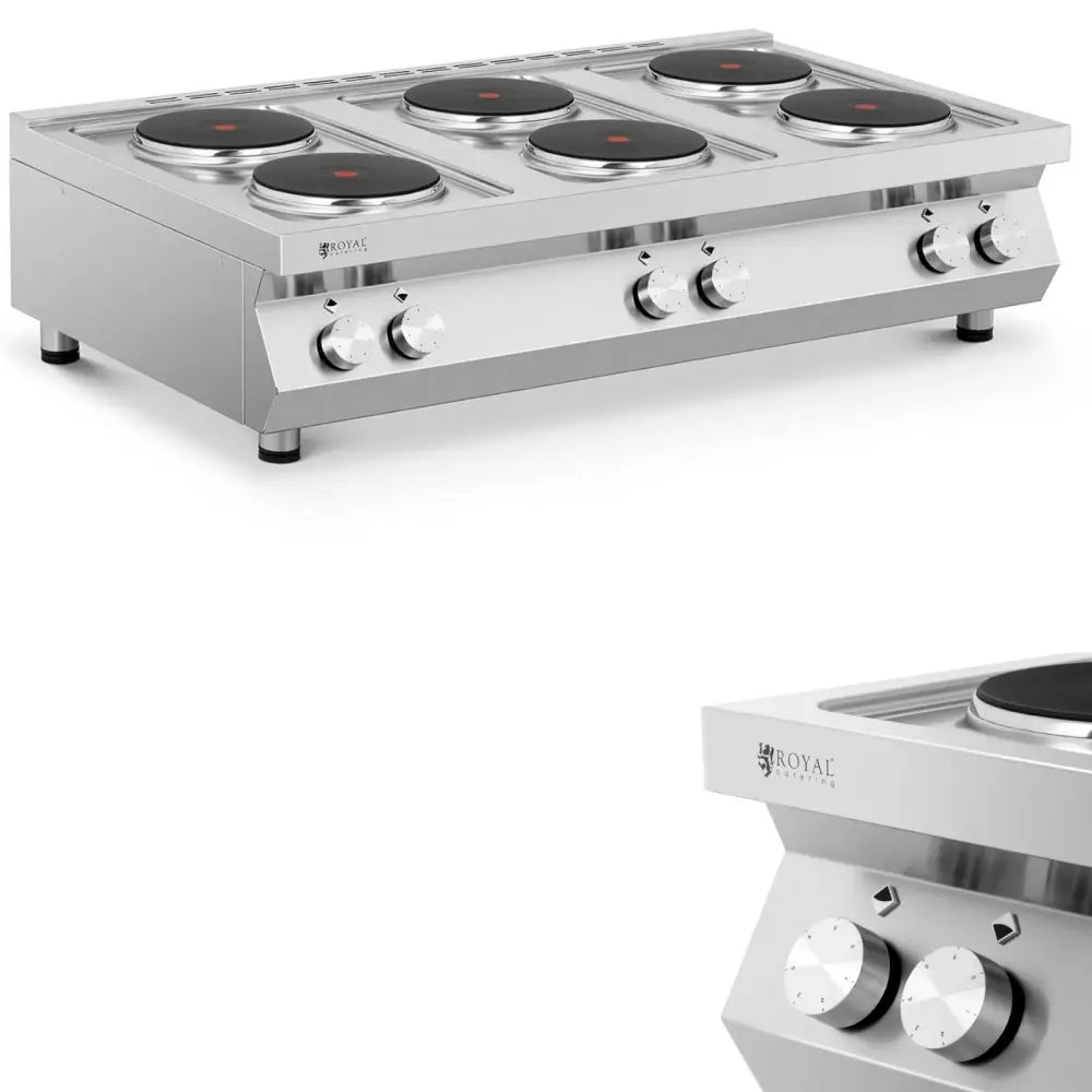 Elektrisk 6-platers Koketopp med 22 Cm Diameter 6 x 2600 w 400 v - Italia