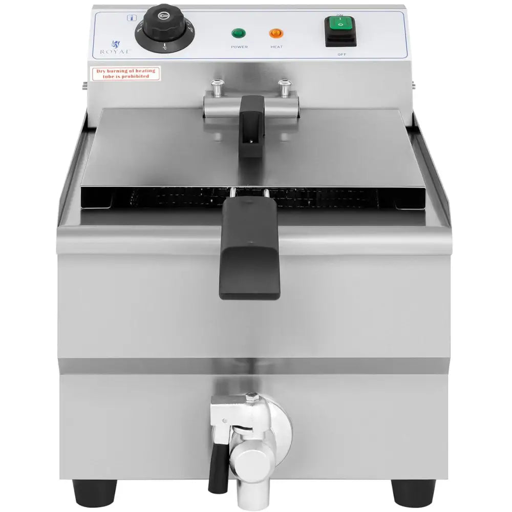 Elektrisk Innstilt Frityrkoker med Avløpshane 230 v 3200 w 13 l