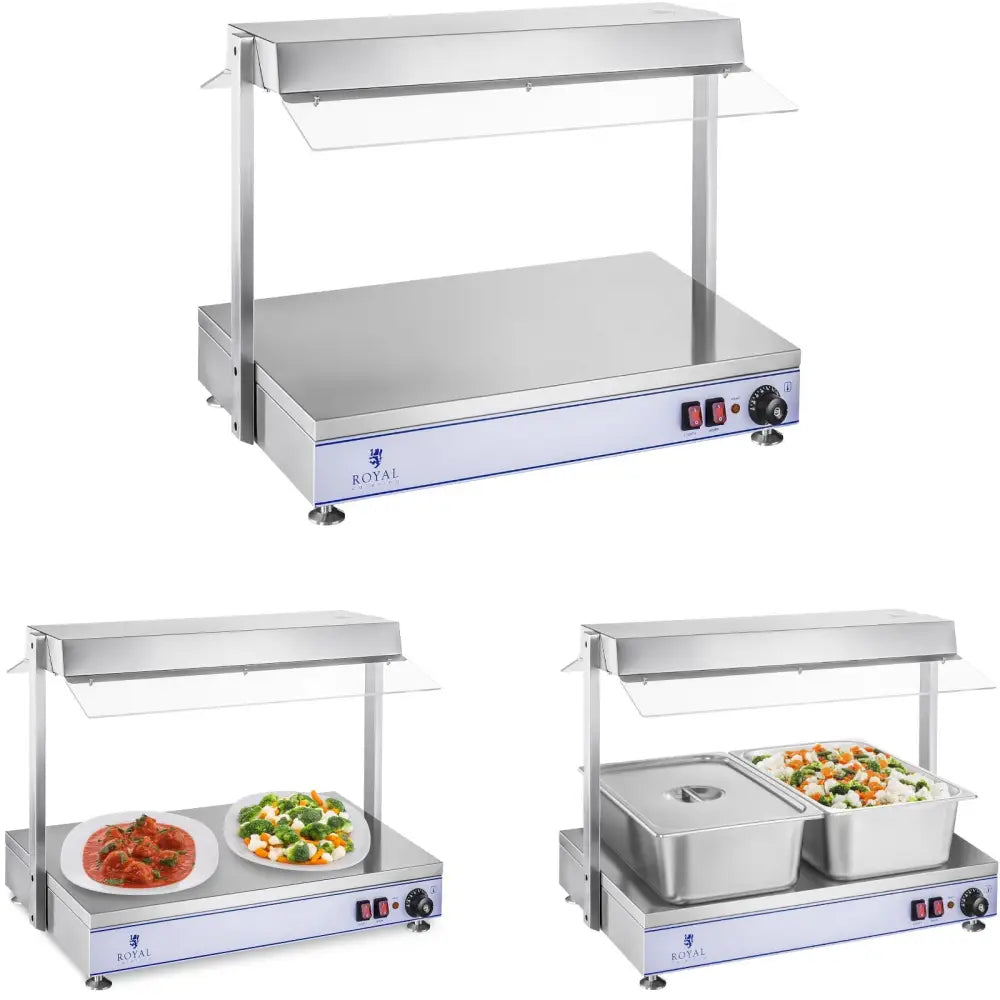 Elektrisk Kompakt Varmeplate med 2 Halogenlamper 1100w 230v