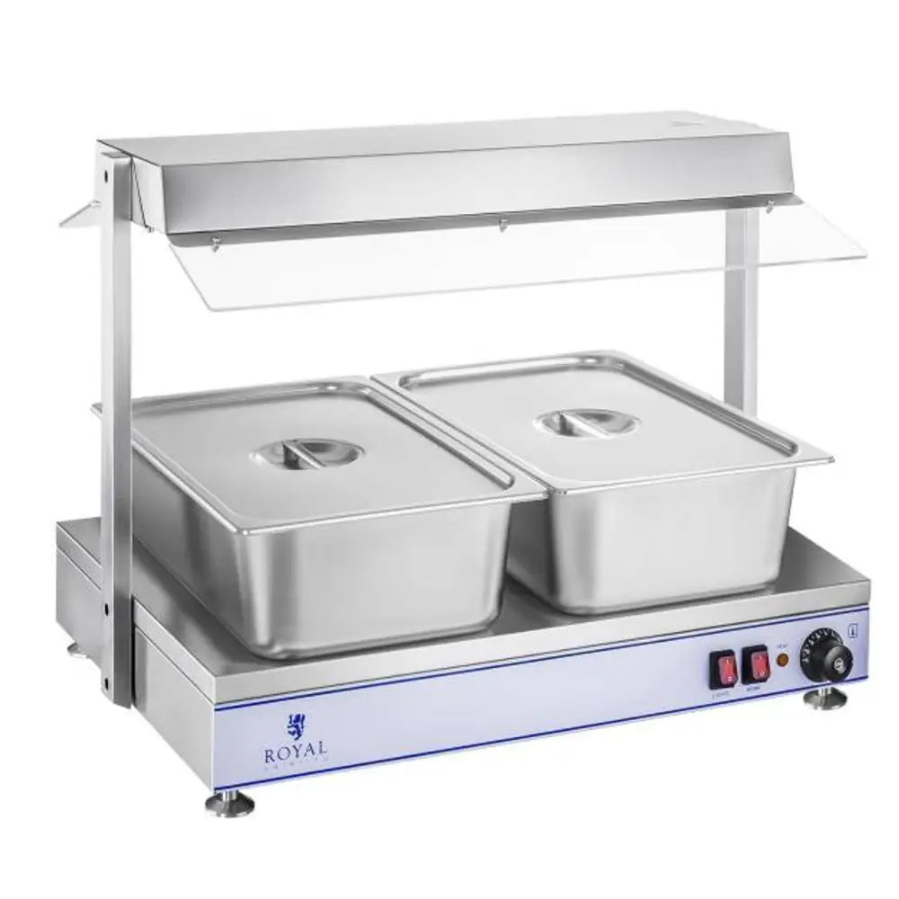 Elektrisk Kompakt Varmeplate med 2 Halogenlamper 1100w 230v