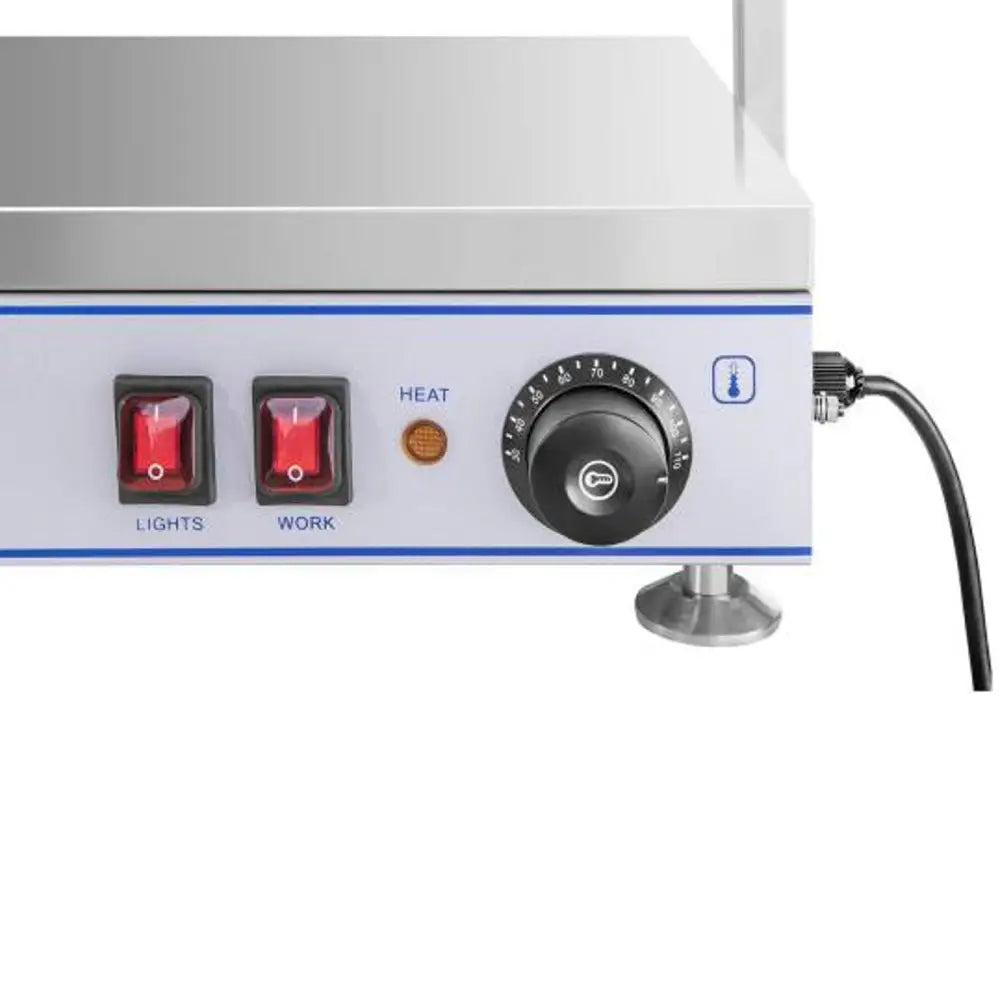 Elektrisk Kompakt Varmeplate med 2 Halogenlamper 1100w 230v