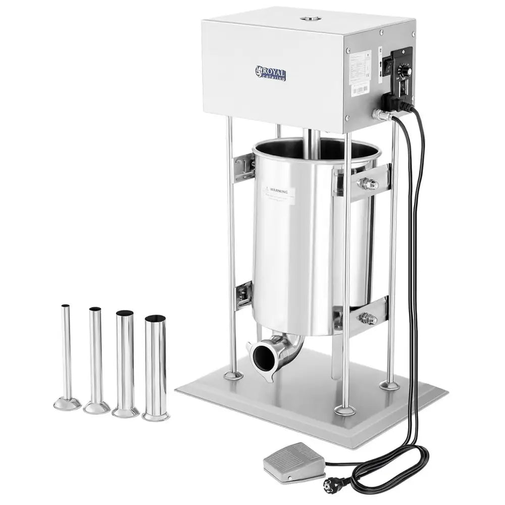 Elektrisk Pølsefyller med Motor Royal Catering + 4 Trakter 10l