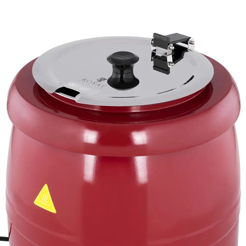 Elektrisk Rustfritt Stål Termos Gryte Rød 10 l