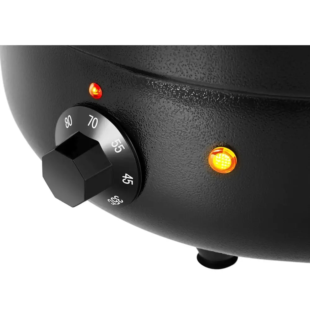 Elektrisk Svart 10l Stålvirmeskål med Cool-touch 400w