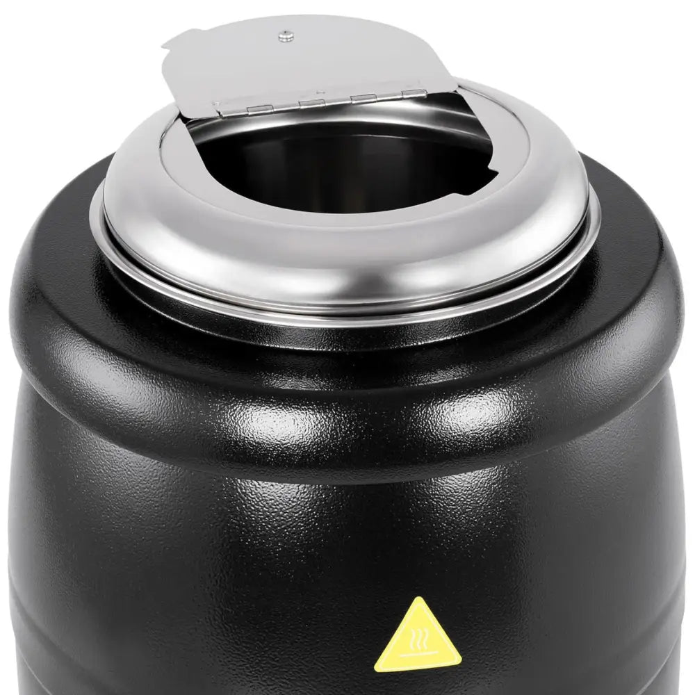 Elektrisk Svart 10l Stålvirmeskål med Cool-touch 400w