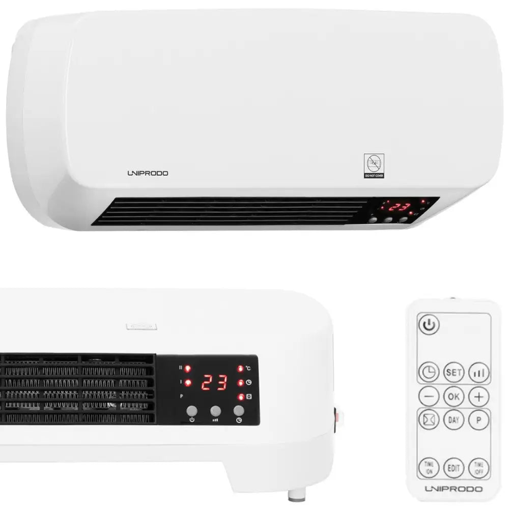 Elektrisk Vegghengt Luftgardinvarmer med Fjernkontroll 1000/2000w