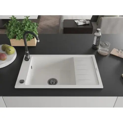 Elias Kjøkkenvask 1 Kum 795x480 Mm Hvit 6511791005-20-b