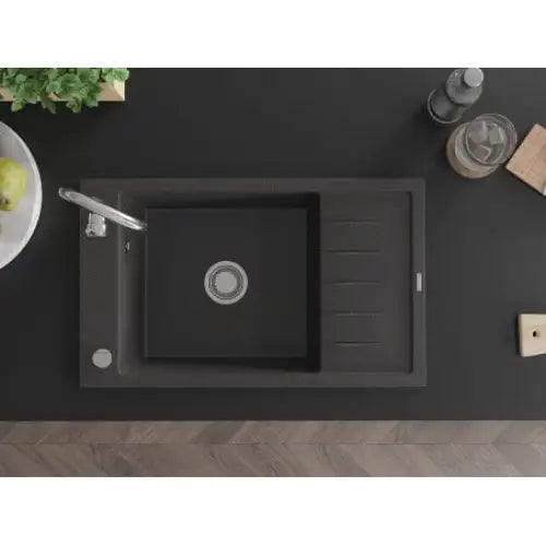 Elias Kjøkkenvask 1 Kum 795x480 Mm Svart/grå - 6511791005-76