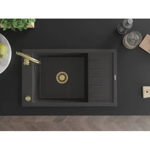 Elias Kjøkkenvask 1 Kum 795x480 Mm Svart/grå - 6511791005-76-g