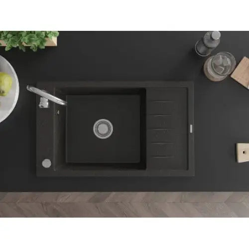 Elias Kjøkkenvask 1 Kum 795x480 Mm Svart/gull - 6511791005-75