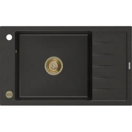 Elias Kjøkkenvask 1 Kum 795x480 Mm Svart/gull - 6511791005-75-g
