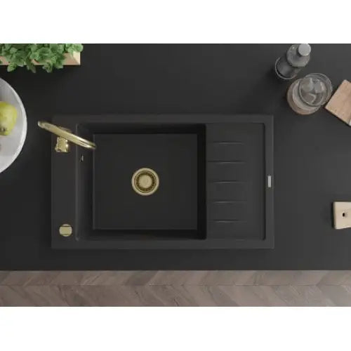Elias Kjøkkenvask 1 Kum 795x480 Mm Svart/sølv - 6511791005-73-g