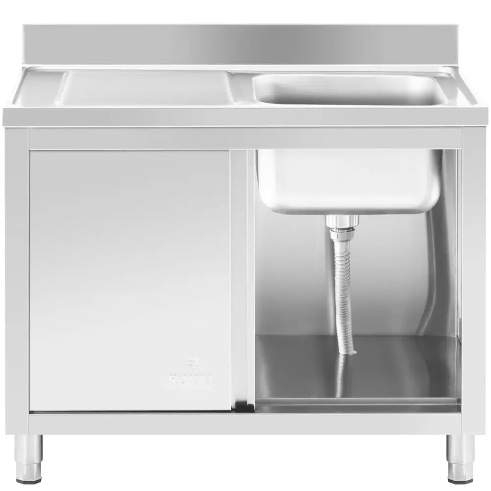 Enkelkomponents Gastronomivask med Skap 100 x 60 x 94 Cm