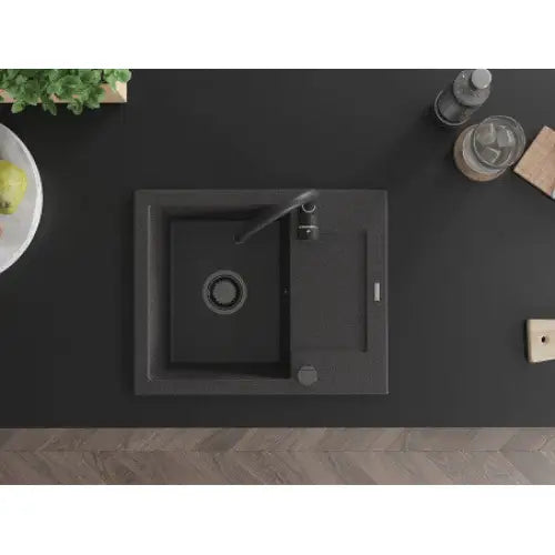 Enzo Kjøkkenvask 1 Kum 576x465 Mm Svart/grå 6506571005-76-b