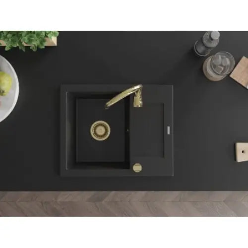 Enzo Kjøkkenvask 1 Kum 576x465 Mm Svart/sølv - 6506571005-73-g