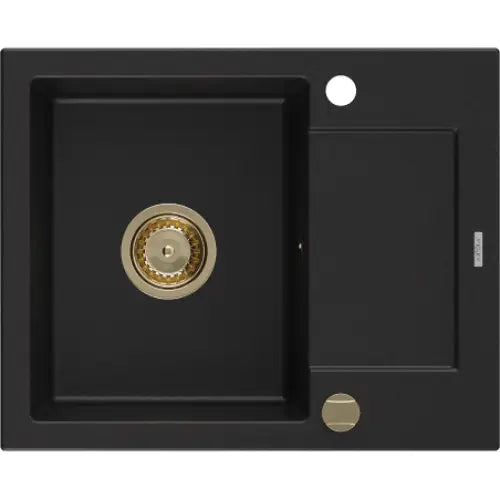 Enzo Kjøkkenvask 1 Kum 576x465 Mm Svart - 6506571005-77-g