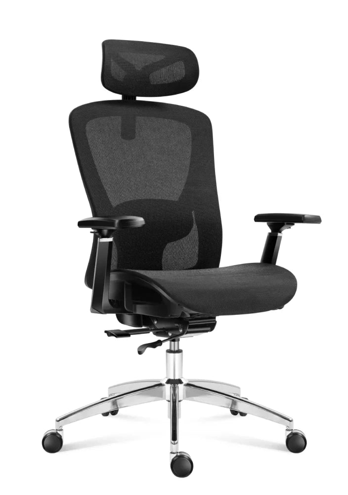 Mark Adler Expert 5.3 svart mesh kontorstol – sett forfra