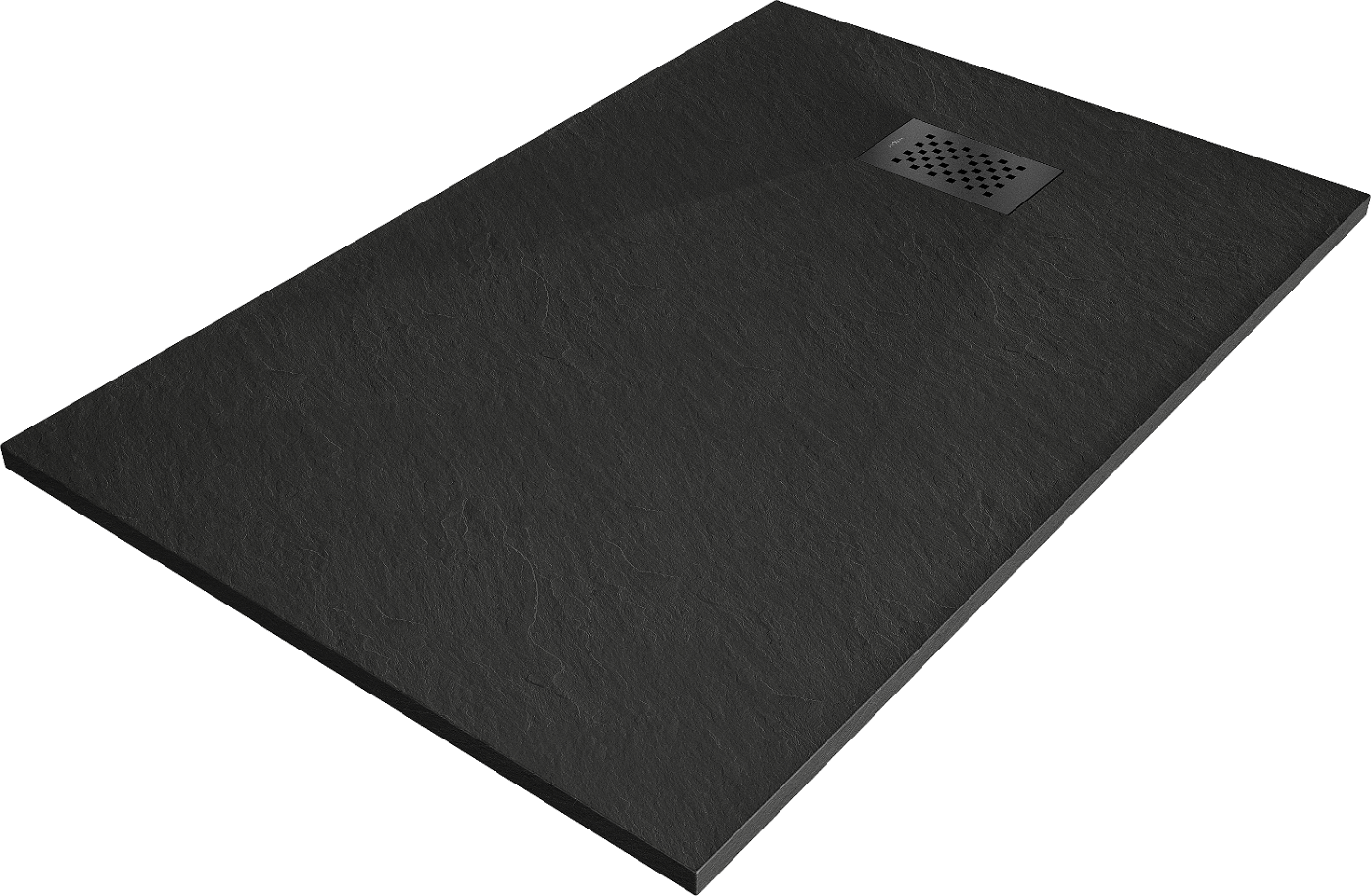 Mexen Hugo rektangulært SMC-dusjbrett 120 x 90 cm, svart, med svart deksel - 42709012-B