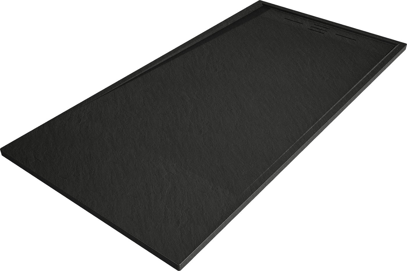 Mexen Amon rektangulært dusjbrett SMC 140 x 70 cm, svart - 4F