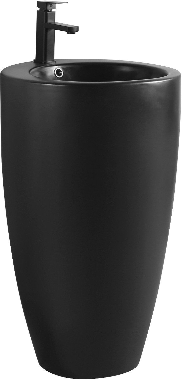 Mexen Alona frittstående vask 49 x 48 cm, matt svart