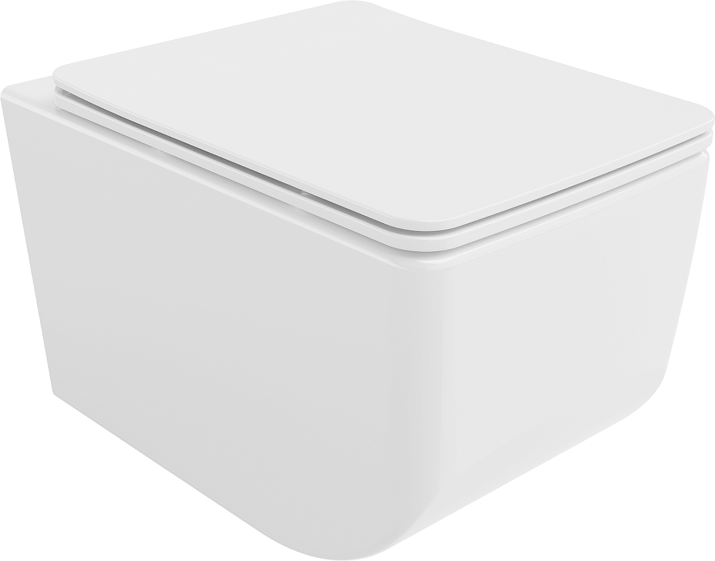 Mexen Vera toalettskål uten spylekant med soft-close slank sete, duroplast, hvit