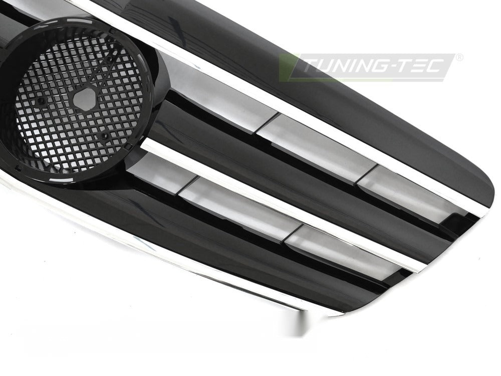 Grill Mercedes S-Klasse W221 05-09 sett fra siden, struktur synlig.