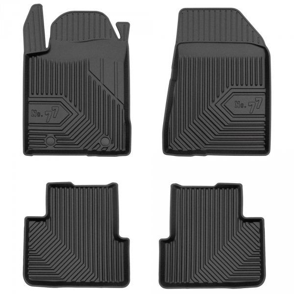 Frogum 3D Premium gulvmatter i TPE til Fiat Bravo hatchback 2007–2014 – svart sett med 4 stk.