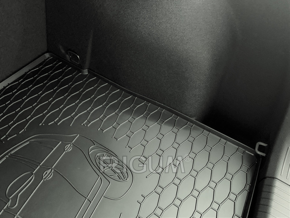 Bagasjeromsmatte Vw Golf VIII Hatchback (2020-) – Luktfrie Gummi - detaljer