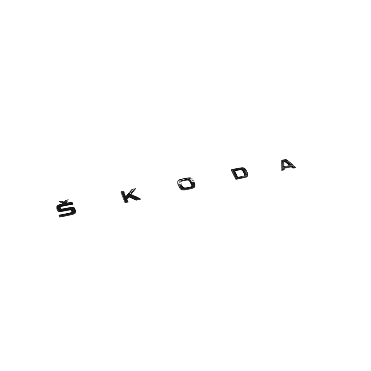 Emblem Skoda Enyaq > Black Glossy - sett bakfra