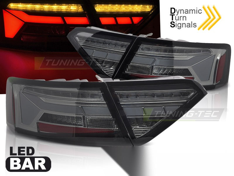 Detaljbilde av baklykter Audi A5 11-16 OEM Bulb med detaljer.