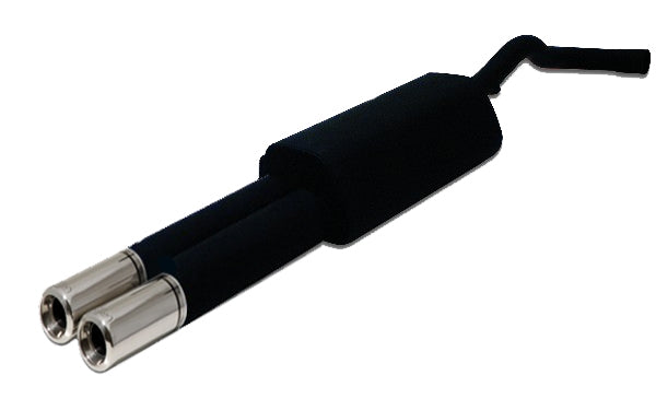 Sluttdemper Ulter A4 B5 101-202 dobbel utgang N17-1 rund polerte endepiper Ø100 mm