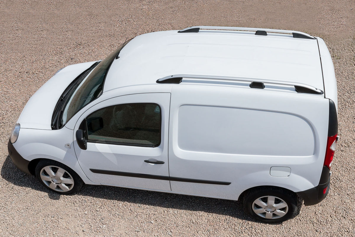 Takrails Ventshield til Dacia LOGAN MCV 2004-2012 i aluminium og ABS, enkel montering og TÜV-godkjenning