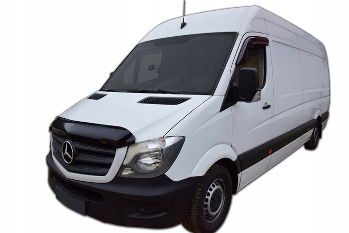HD panserbeskytter i akryl til Mercedes Sprinter (W906) II, sort gloss, robust steinsprutbeskyttelse