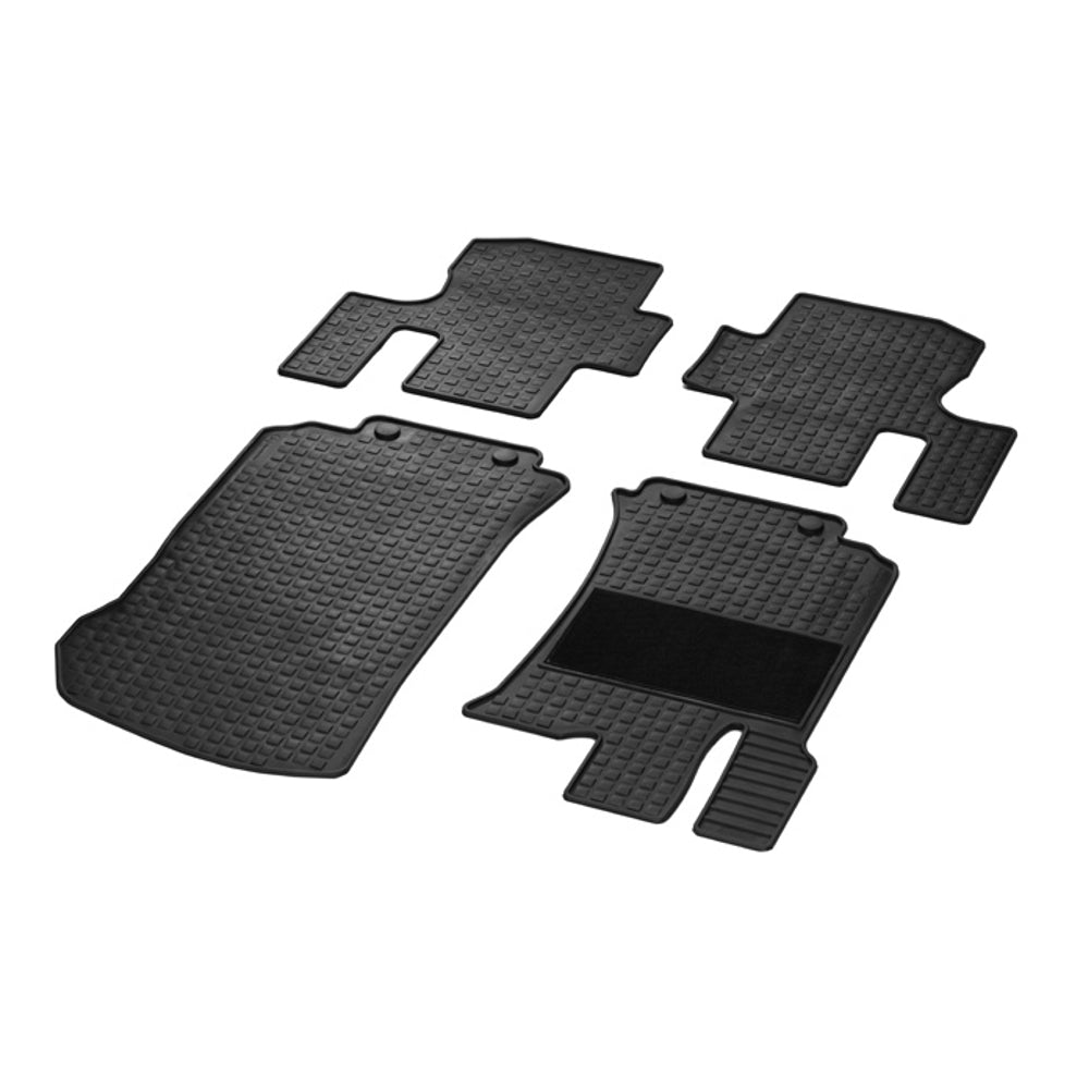 Mercedes OEM TPE gummi gulvmatter til Mercedes R W251 (2005–2013) – 4-delers sett, svart