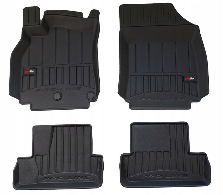 Frogum 3D Premium gulvmatter til Renault Megane III Sport Coupe 2008-2011 – svart TPE med 60 mm sidekant