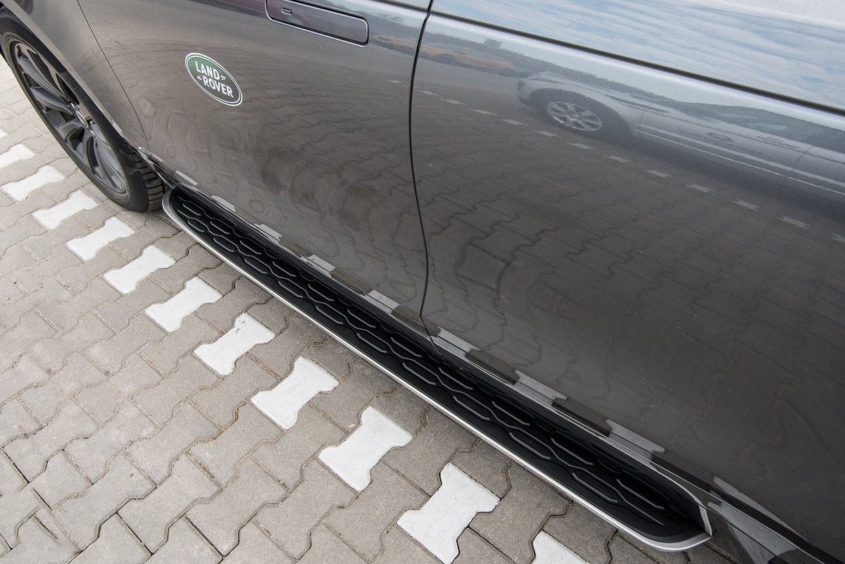 Stigtrinn Ventshield til Land Rover Range Rover Velar (L560) i aluminium og ABS, enkel montering uten boring