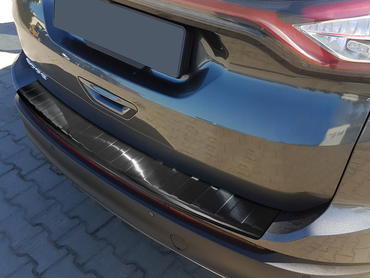 Avisa bakfangerbeskytter til Ford Edge II – svart børstet overflate