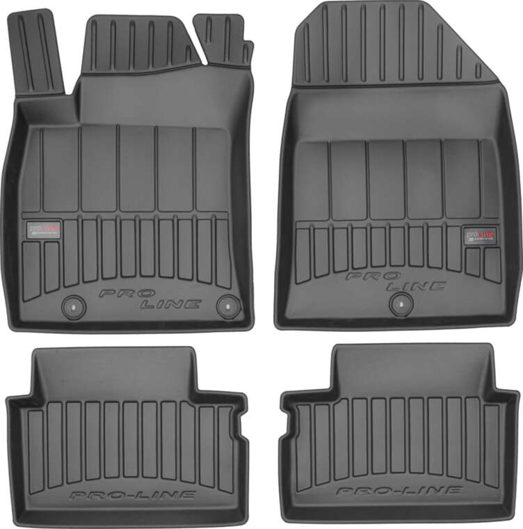 Frogum 3D Premium gulvmatter til Hyundai i30 III Fastback (2017–) – svart TPE med høy sidekant