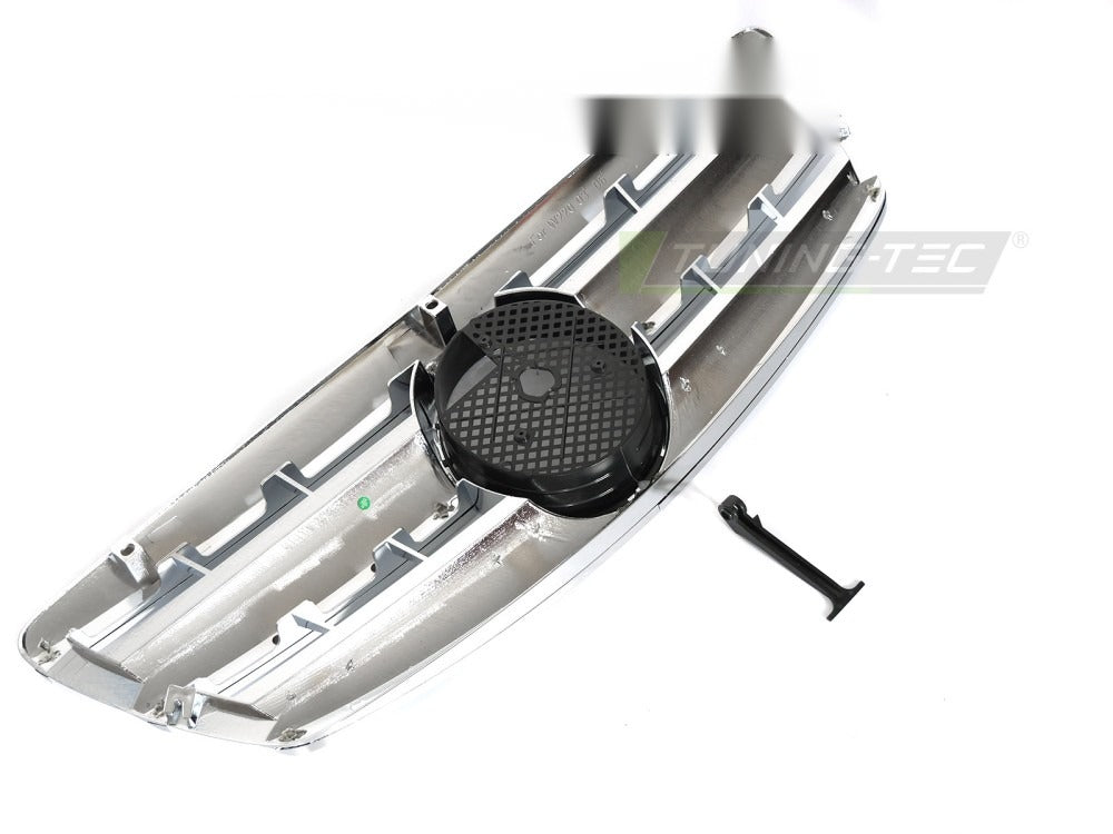 Grill Mercedes S-Klasse W220 02-05 krom med festedetaljer.