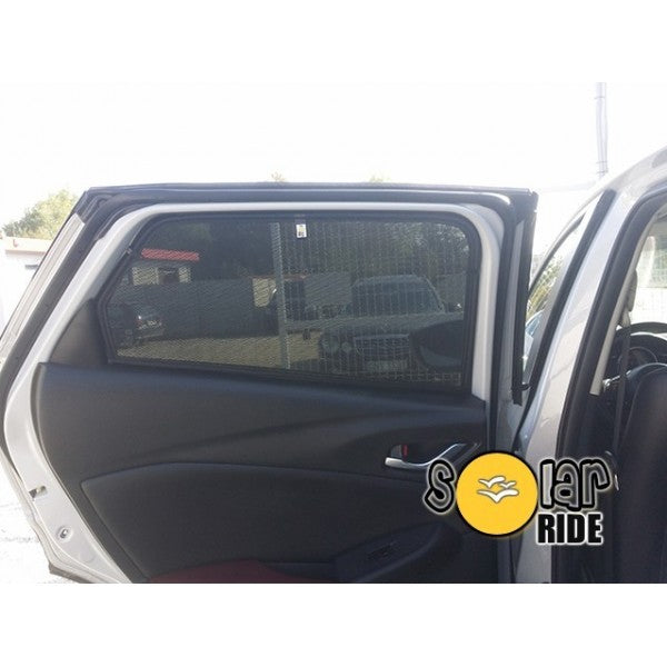 Solskjerm Mazda CX-3 (2014-2023) (2 stk, tape) - sett forfra