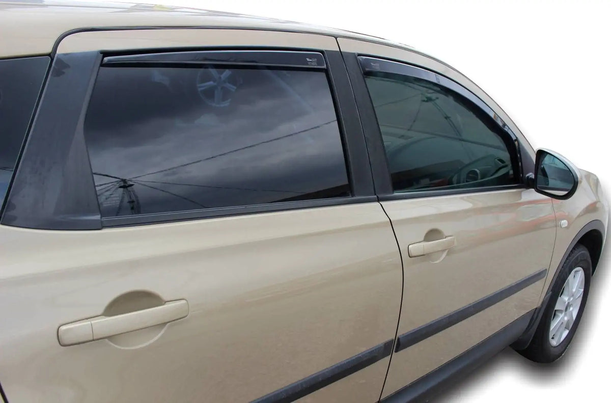 Heko vindavviser til Nissan QASHQAI (+2) – sort transparent materiale