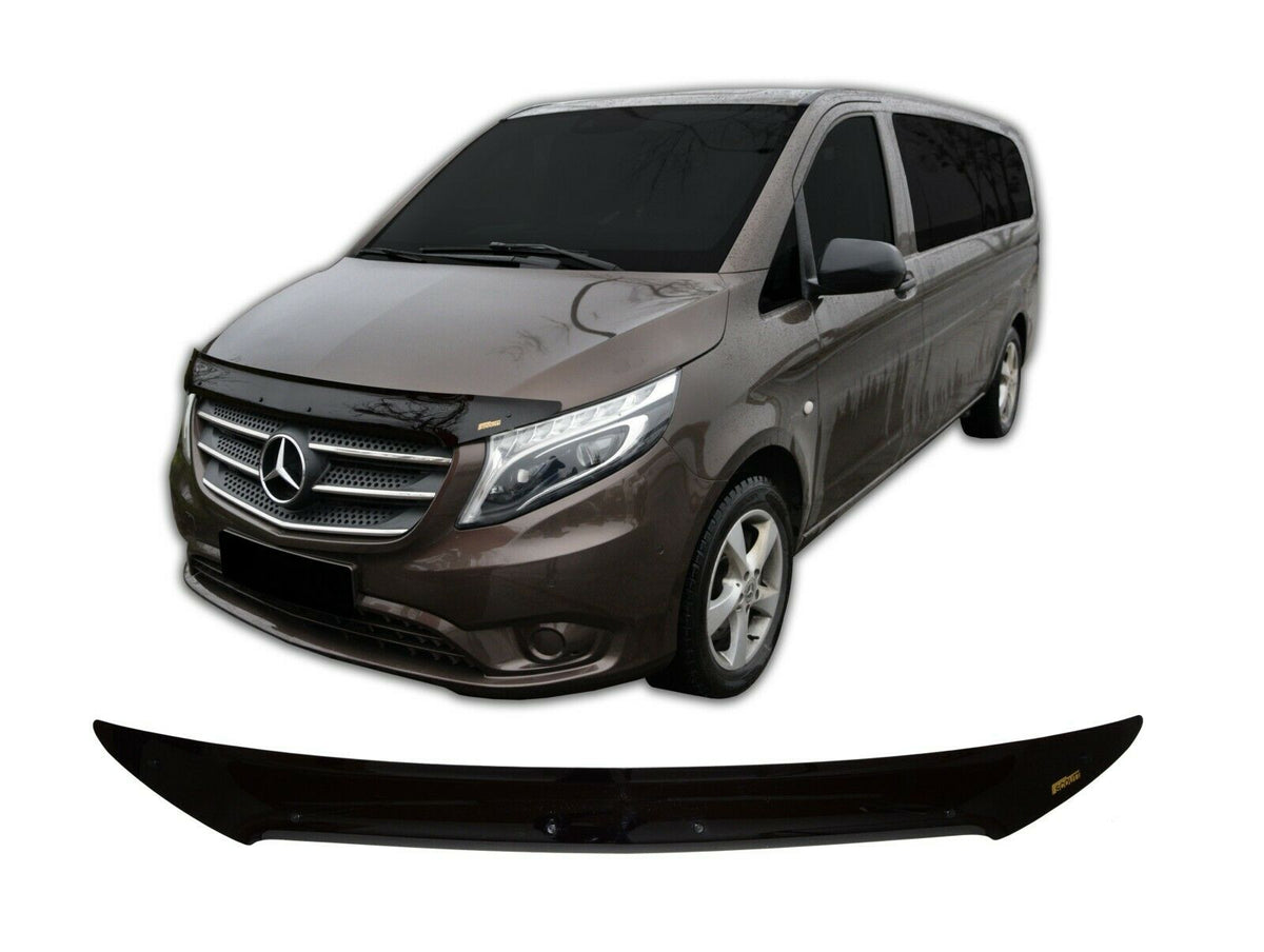 Scoutt panserbeskytter i svart akryl til Mercedes Vito / -Class (W447) / Mercedes-Benz EQV med enkel montering og steinsprutb