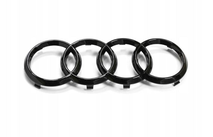 Emblem Audi Q7 4M Grill Black Edition - sett forfra