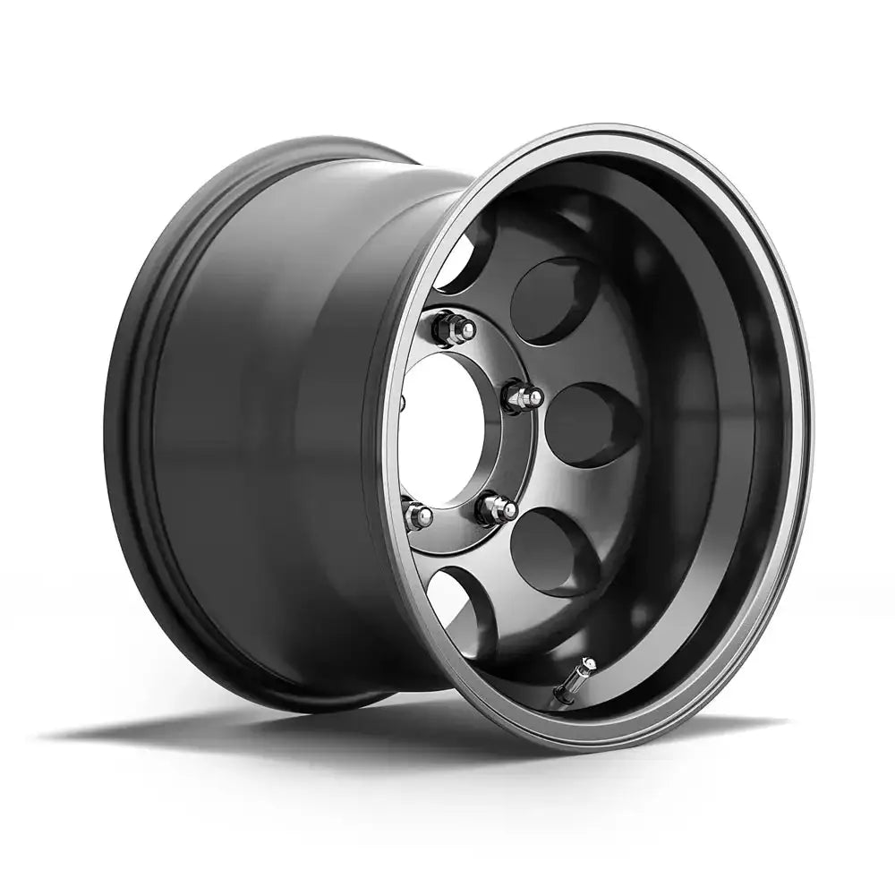 Felg Asp 1430 10x15 5x139,7 Et-42 Black - Tuv-godkjent - Jeep Cj 76 - 86