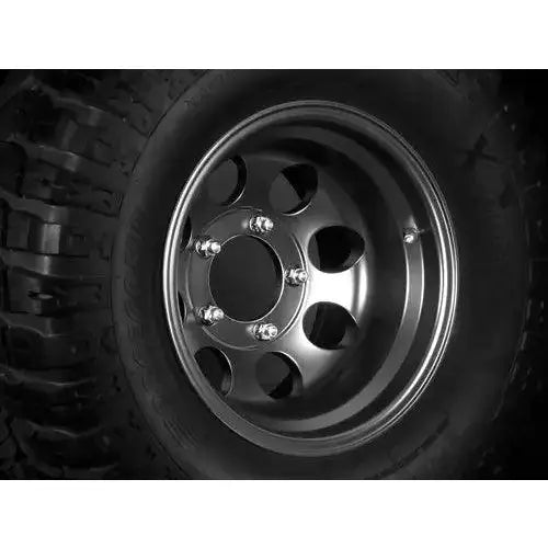 Felg Asp 1430 10x15 5x139,7 Et-42 Black - Tuv-godkjent - Jeep Cj 76 - 86
