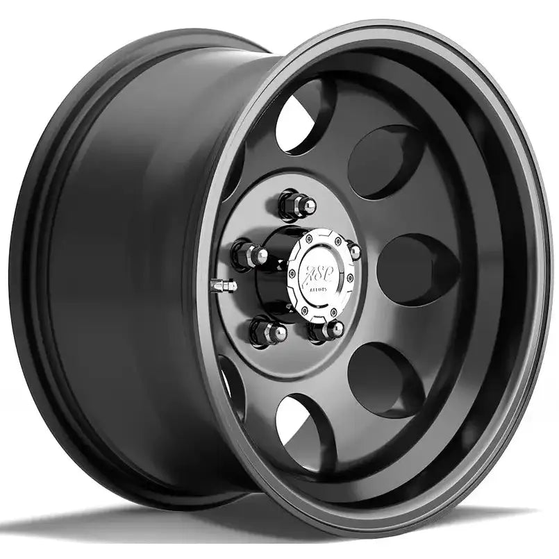 Felg Asp 1430 8x15 5x114,3 Et-20 Black - Tuv-godkjent - Jeep Wrangler Yj