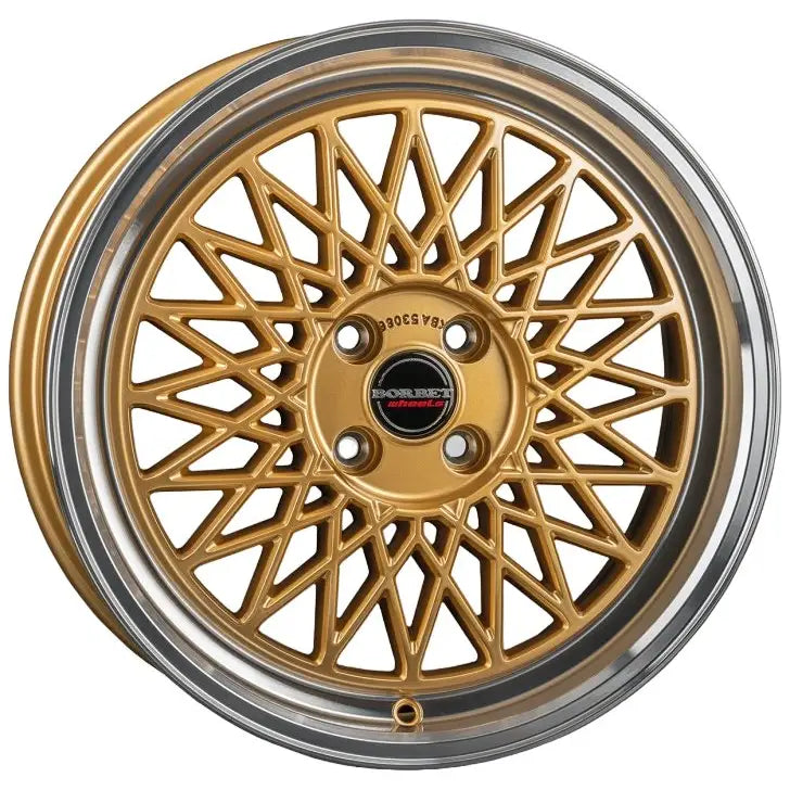 Felg Borbet b 4h Gold Rim Polished 7x17 4x100 Et25