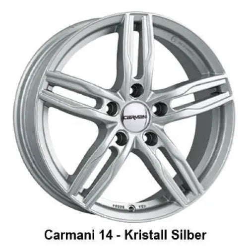 Felg Carmani 14 Paul Kristall Silber 7,5x17 5x114,3 Et38